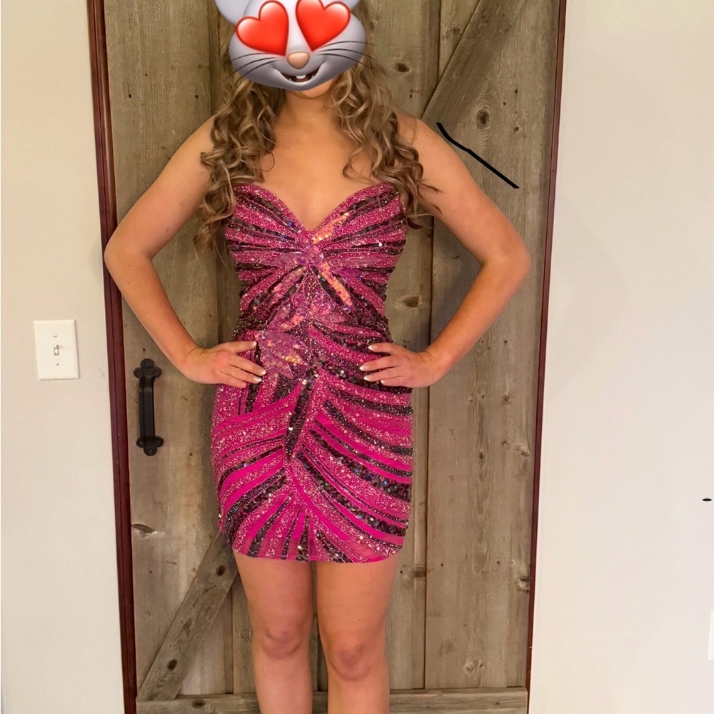 Portia and Scarlett Pink and Purple Mini Dress